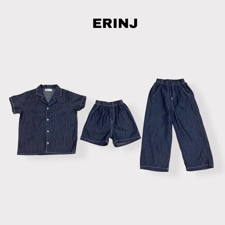 erinj/58. denim half pants S-XL
