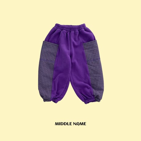 middlename/58. check two color jogger pants JS-JM