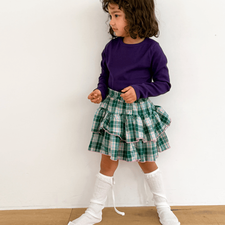plain/35. check kangkang skirt XS-XL