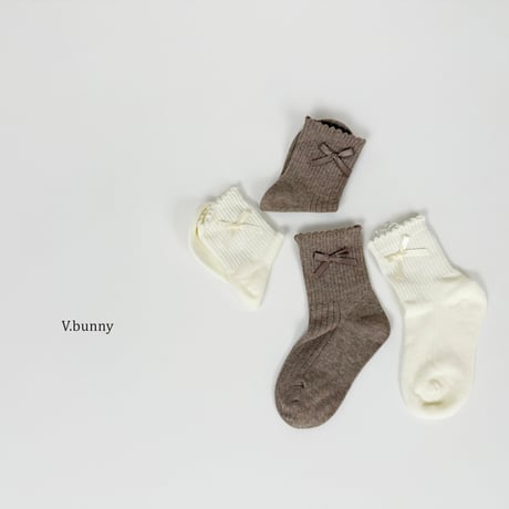 vbunny/5. cre socks set M(130-150)-XL(180-210)