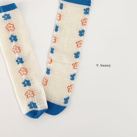 vbunny/26. flower socks set FREE(32CM)