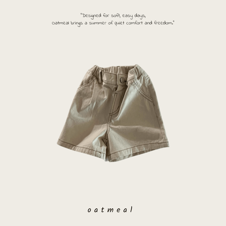 oatmeal/12. every day half pants XS-XL
