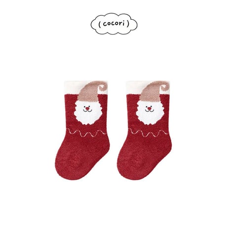 nightbebe/25. bebe christmas edition socks S(0-1)-M(1-3)