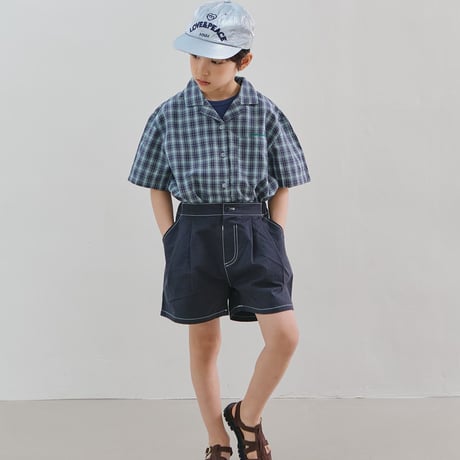 minimal/63. half t check shirt JS-JM