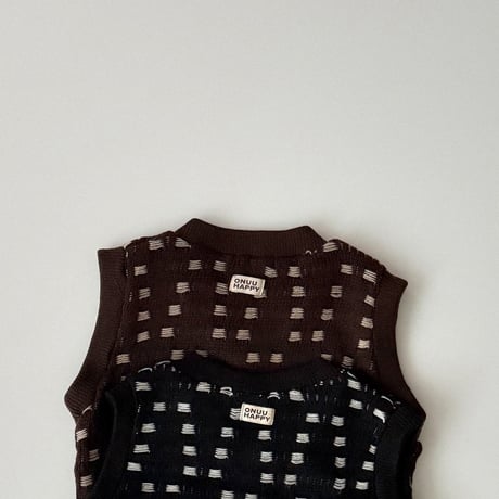 onu/41. warm knit vest BABY(12M)-XL(6-7Y)