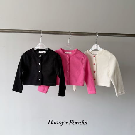 bunnypowder/54. heart button cardigan S-XL