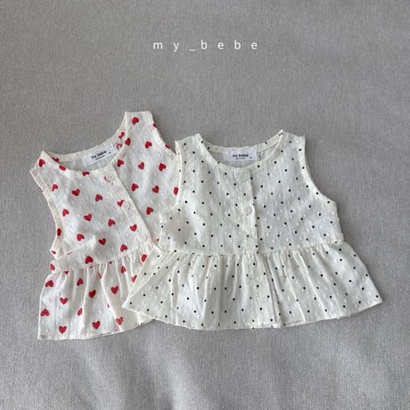 mybebe/23. snow flower sleeveless blouse XS-XL