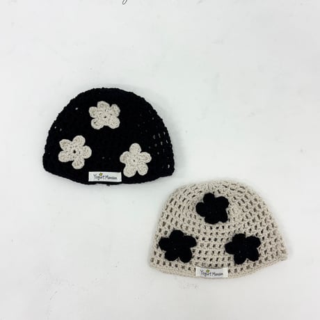 yogurtmansion/23. flower beanie FREE