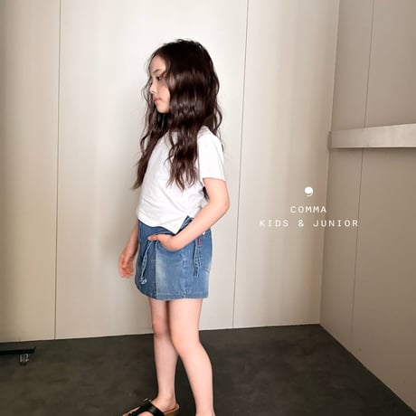 comma/101. denim P skirt 140-150