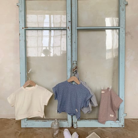 bebeholic/46. rough waffle T-shirt S(3-6M)-L(12-18M)
