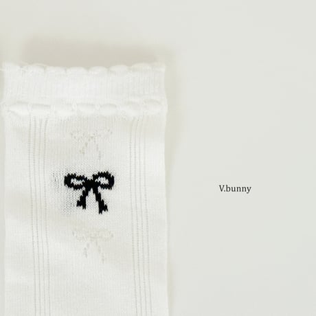 vbunny/41. shy ribbon socks set FREE