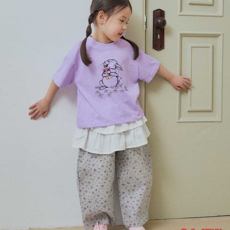 tinyhiker/17. bunny pigment half t T-shirt XS-XL