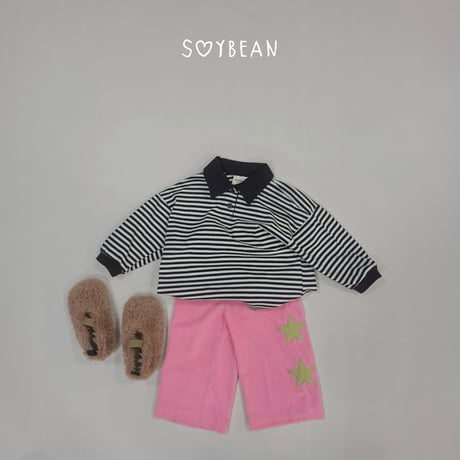 soybean/131. plan ) star wide pants XS-XL
