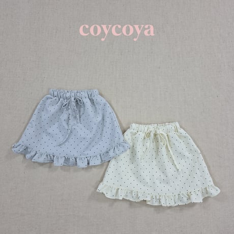 coycoya/12. dot fril skirt S-2XL