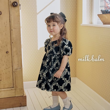 milkbalm/9. rosa embroidery one-piece XS-XL