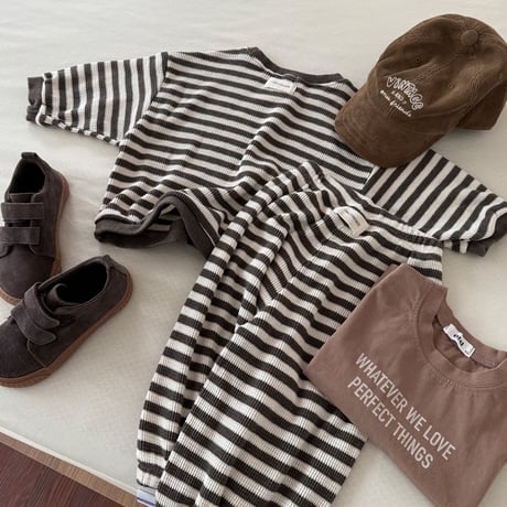 onu/18. waffle man-to-man BABY(12M)-XL(6-7Y)