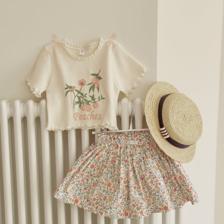 momoann/10. peach waffle T-shirt 5-13