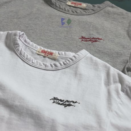 boneoune/26. bio embroidery single T-shirt JS-JL