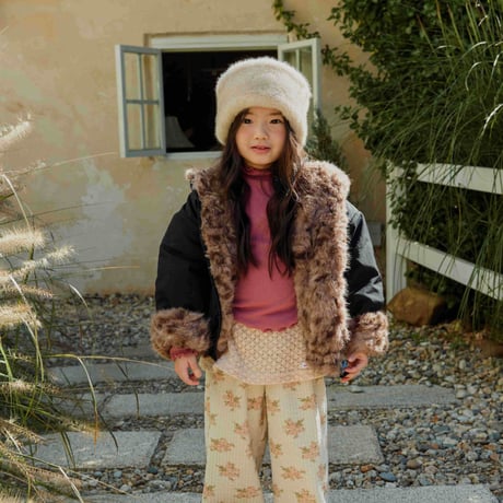 urbanrabbit/13. Knit Layered Floral Pants JS-JM