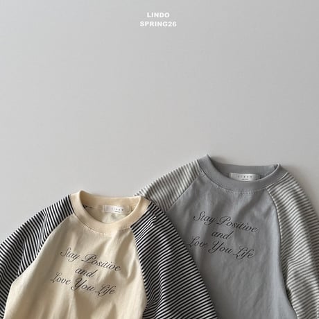 lindo/64. two color raglan T-shirt XS-XL