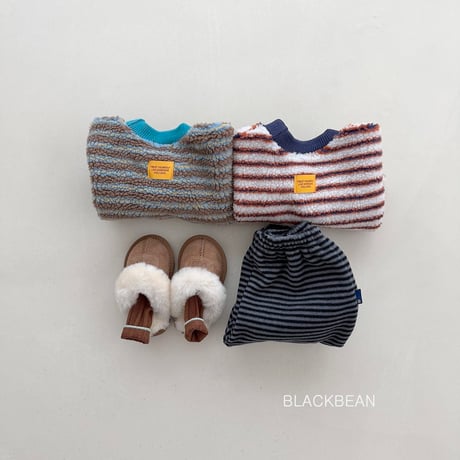 blackbean/24. bichon man-to-man S-XL