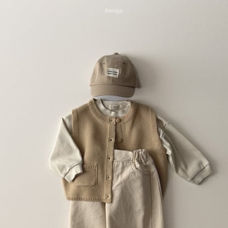 amigo/40. knit vest XS-XL