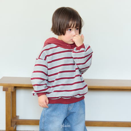 plain/21. tok tak hood T-shirt XS-XL