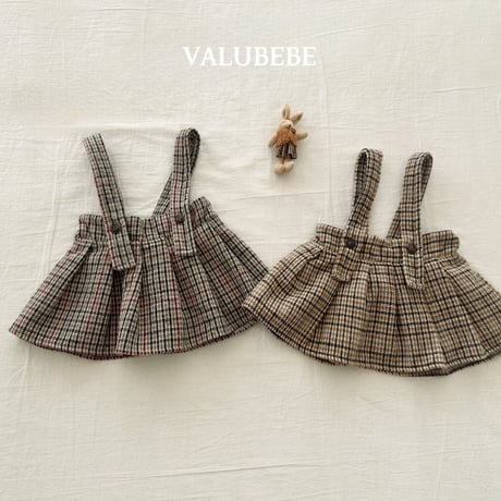 valubebe/83. check pleated skirt 6M-S