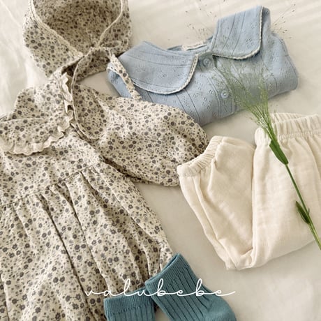 valubebe/15. gran flower collar suit 6M-18M