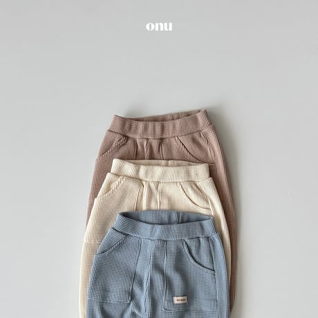 onu/34. waffle jogger pants XS-XL