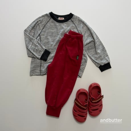 andbutter/46. Slub Line T-Shirt JS-JM