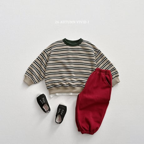 vividi/100. multi two color dangara man-to-man JS-JM
