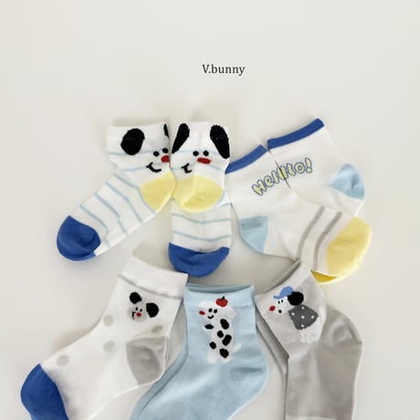 vbunny/7. hello socks set S(130-150)-L(180-210)