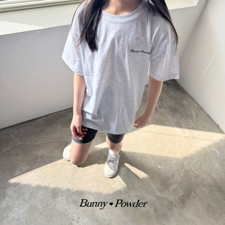 bunnypowder/85. bunny half t T-shirt S-XL