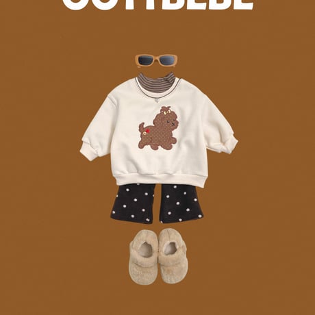 oottbebe/24. puffy man-to-man XS(0-1Y)-XL(4-5Y)
