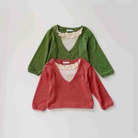 urbanrabbit/37. Deep V Frill Knit JS-JM