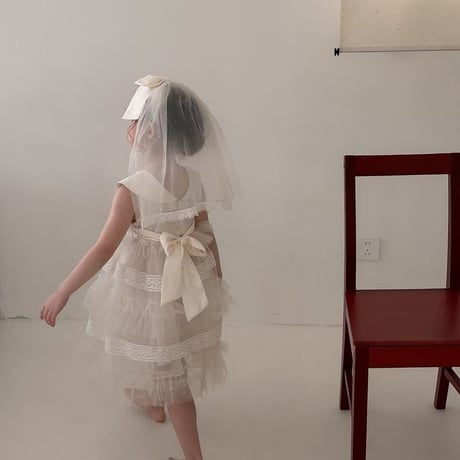 aiai/60. white Veil princess set ) dress 90-130