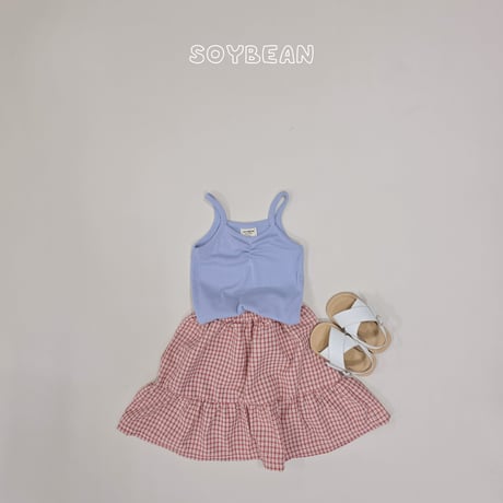 soybean/91. plan sleeveless set skirt XS-XL