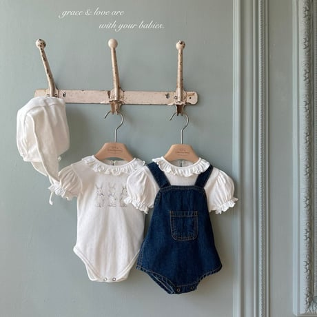 monbebe/13. rabbit ailet suit ( bunny bonnet ) set S(3-6)-L(12-24)