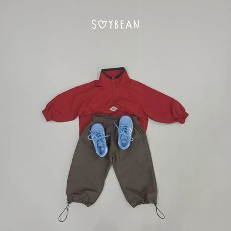 soybean/34. plan ) wind half zipup XS-XL