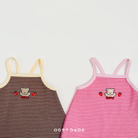 oottbebe/66. strawberry choco suit S(0-6M)-M(6-12M)