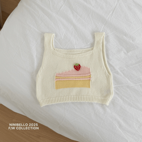 ninibello/105. kay knit vest S(S-M)-L(L-XL)