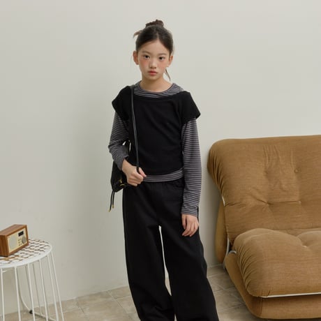 sm2/8. shorder open rayerd T-shirt 9-17