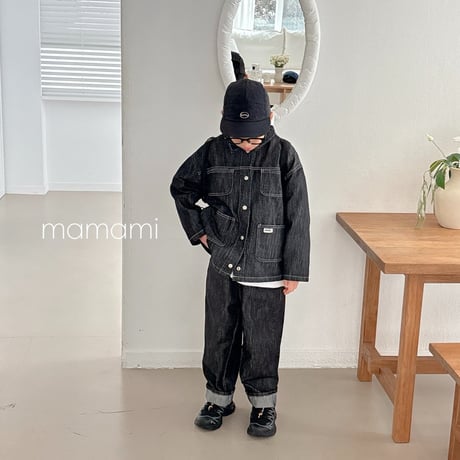mamami/55. school denim jacket XS-XL