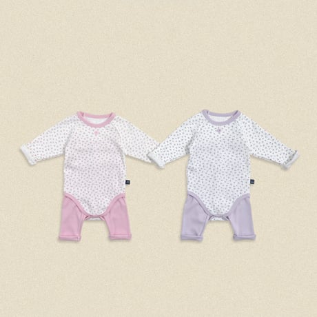 oottbebe/2. (bebe) coco flower suit S(0-6M)-M(6-12M)