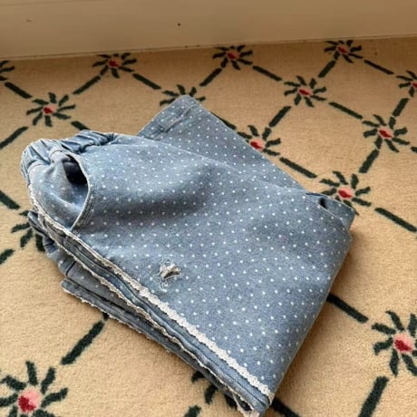 aiai/20. dot blue denim pants 90-130