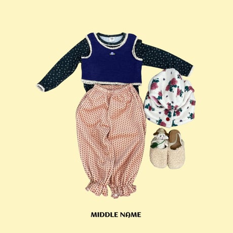 middlename/5. flower digital printing fril pants S-XL