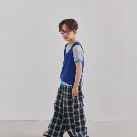 minimal/19. band check pants JS-JM