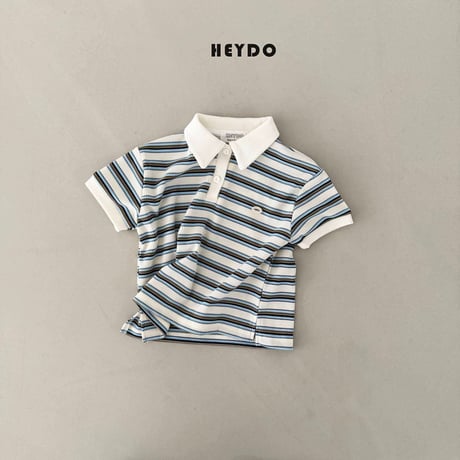 heydo/49. waffle ST collar T-shirt S-XL