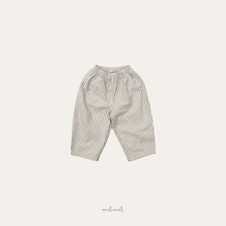 melmel/26. Striped hip pockets pants XXS-XL